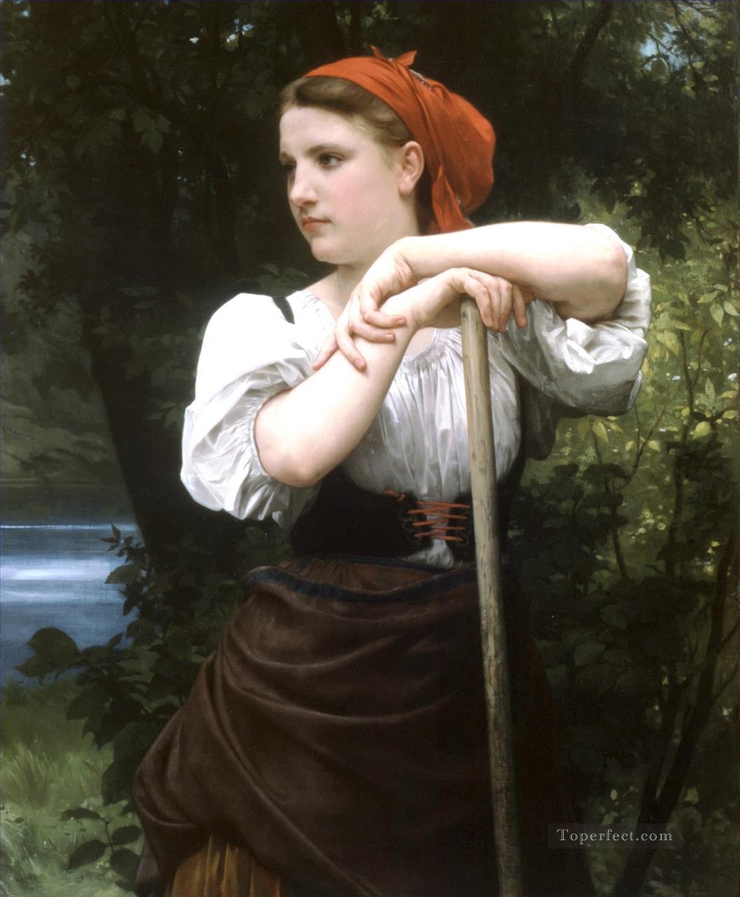 Faneuse Realism William Adolphe Bouguereau Oil Paintings